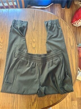 Columbia Grey PFG Tech Joggers with Logo Patch
